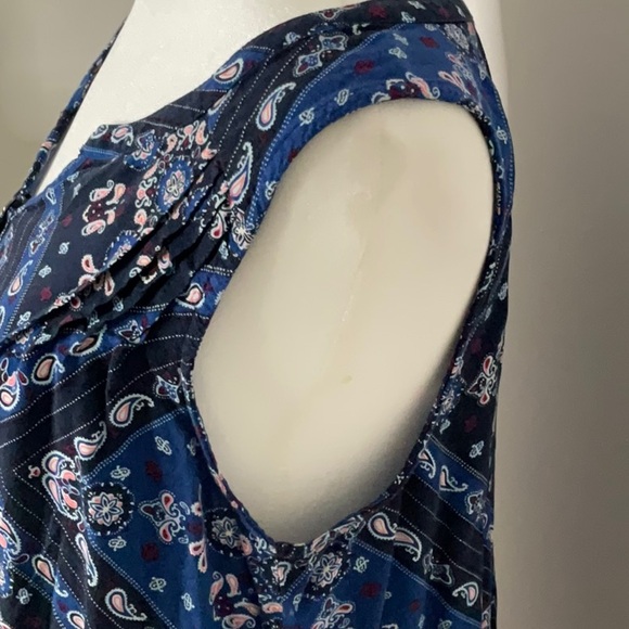 Sonoma Paisley Tank Blouse Size Medium - Picture 4 of 11